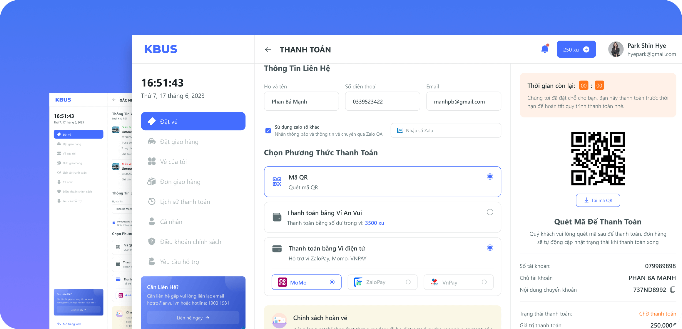 project app ui mockup