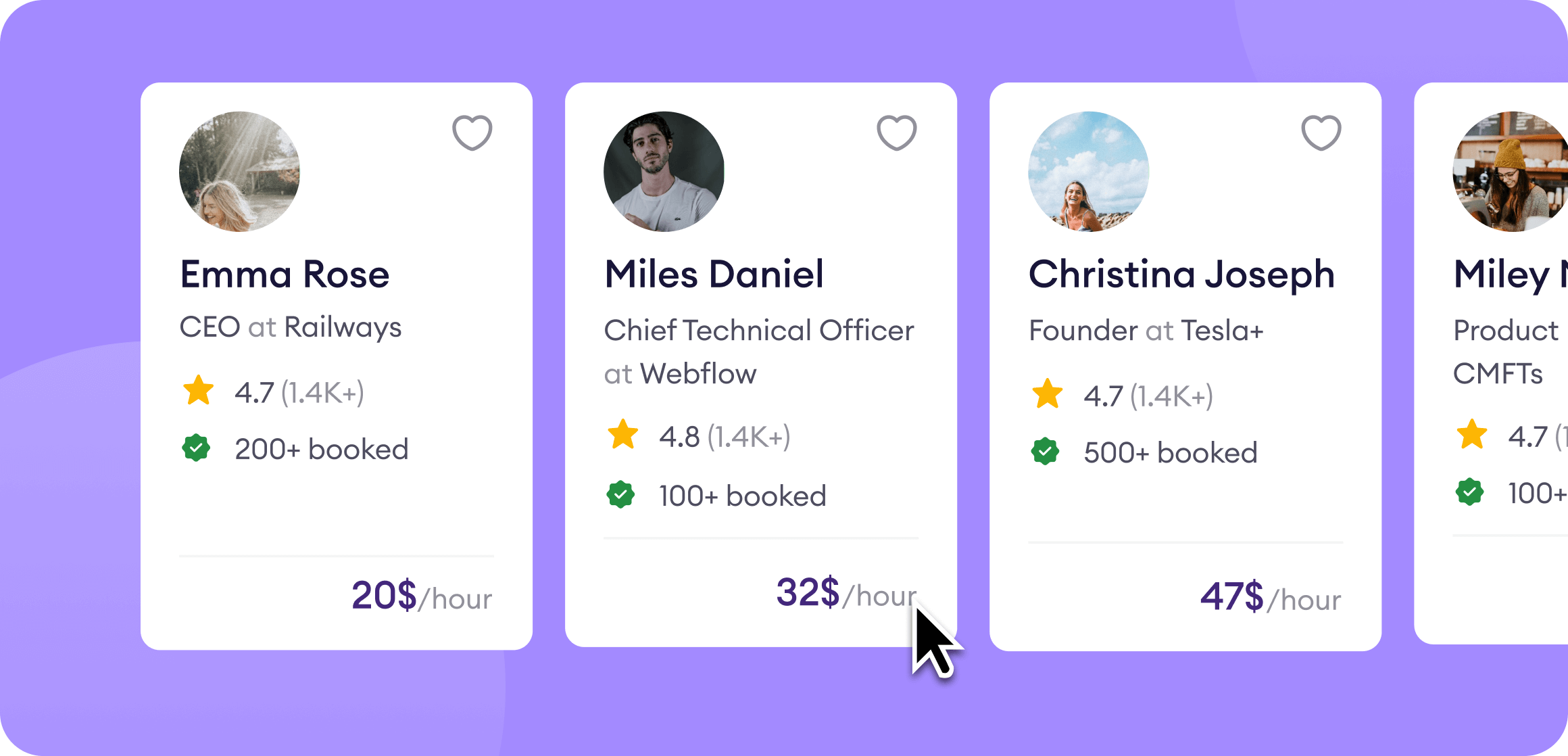 project app ui mockup