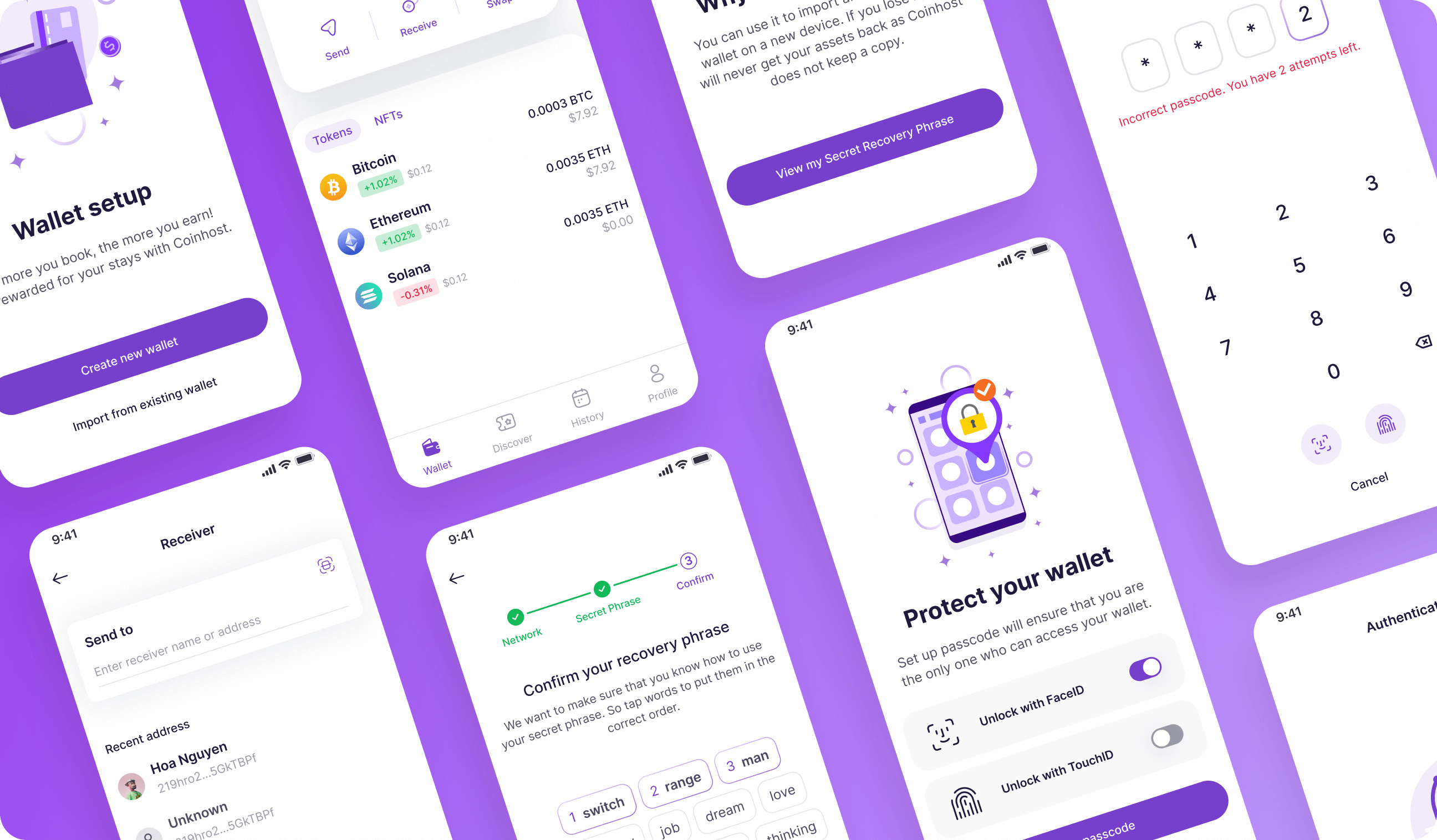 NFT wallet UI