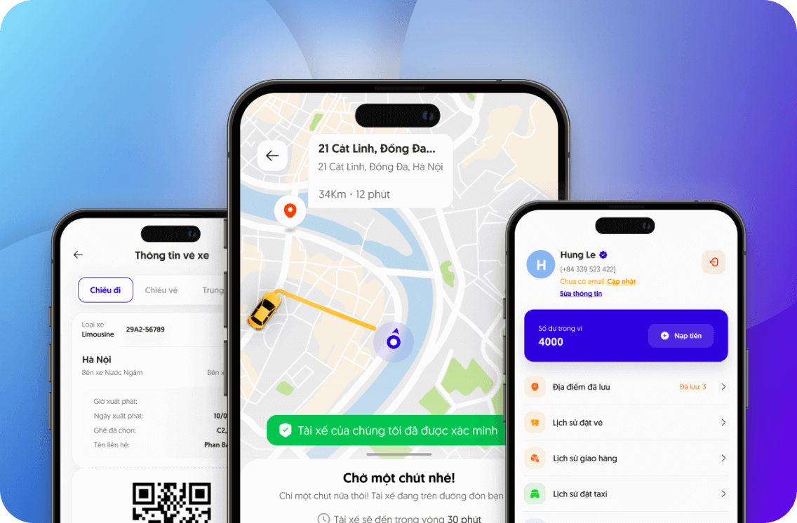 ANVUi transportation app project